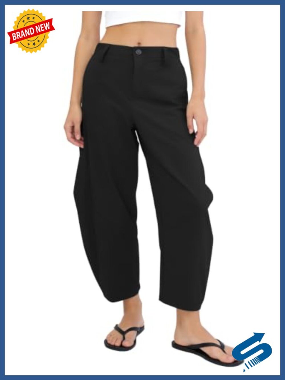 Loose Quick Dry Barrel Jogger Pants Women Stretch Nylon Spandex